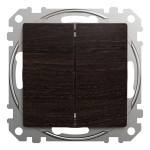 Выключатель двухклавишный Schneider Electric Sedna Elements 10 А Венге (SDD181105U)