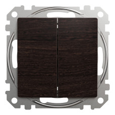 Выключатель двухклавишный Schneider Electric Sedna Elements 10 А Венге (SDD181105U)