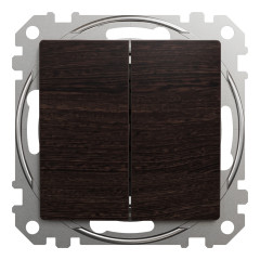 Вимикач двоклавішний Schneider Electric Sedna Elements 10 А Венге (SDD181105U)