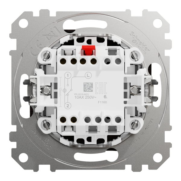 Вимикач одноклавішний прохідний Schneider Electric Sedna Elements 10 А Венге (SDD181106)