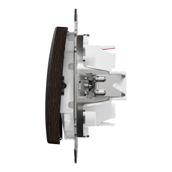 Вимикач одноклавішний прохідний Schneider Electric Sedna Elements 10 А Венге (SDD181106)