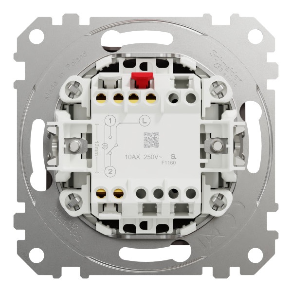 Вимикач одноклавішний прохідний Schneider Electric Sedna Elements 10 А Венге (SDD181106U)
