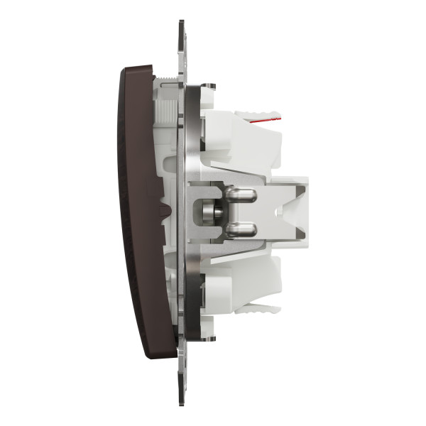 Вимикач одноклавішний прохідний Schneider Electric Sedna Elements 10 А Венге (SDD181106U)