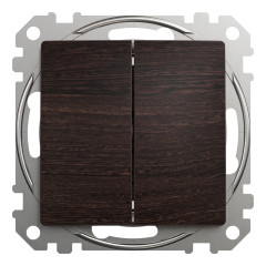 Вимикач двоклавішний прохідний Schneider Electric Sedna Elements 10 А Венге (SDD181108U)