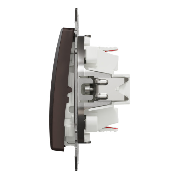 Выключатель двухклавишный проходной Schneider Electric Sedna Elements 10 А Венге (SDD181108U)