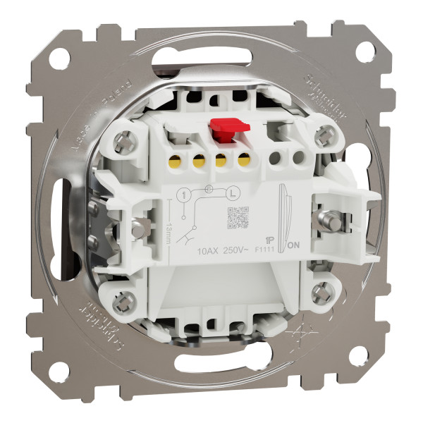 Кнопковий вимикач Schneider Electric Sedna Elements 10 А Венге (SDD181111U)
