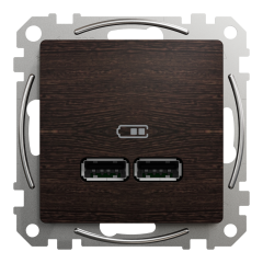USB-розетка 2xA Schneider Electric Sedna Elements 5 Вт Венге (SDD181401)