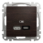 USB-розетка A+C Schneider Electric Sedna Design 15 Вт Венге (SDD181405U)