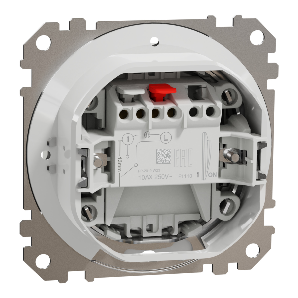 Вимикач одноклавішний Schneider Electric Sedna Design 10 А Білий (SDD211101)