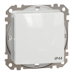 Вимикач одноклавішний перехресний IP44 Schneider Electric Sedna Design 10 А Білий (SDD211107)
