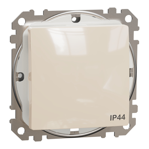 Вимикач одноклавішний IP44 Schneider Electric Sedna Design 10 А Бежевий (SDD212101)