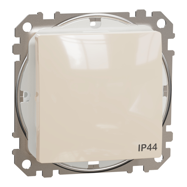 Выключатель одноклавишный проходной Schneider Electric Sedna Design 10 А Бежевый (SDD212106)