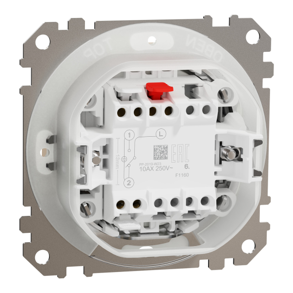 Выключатель одноклавишный проходной Schneider Electric Sedna Design 10 А Бежевый (SDD212106)