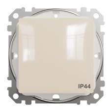 Выключатель одноклавишный проходной Schneider Electric Sedna Design 10 А Бежевый (SDD212106)