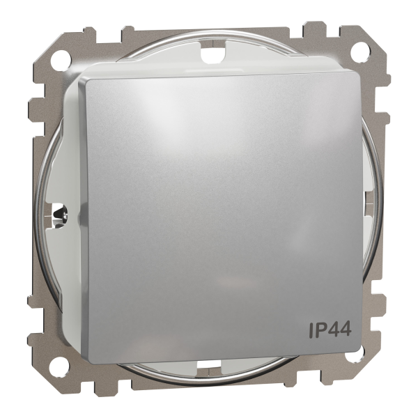 Выключатель одноклавишный Schneider Electric Sedna Design 10 А Алюминий (SDD213101)