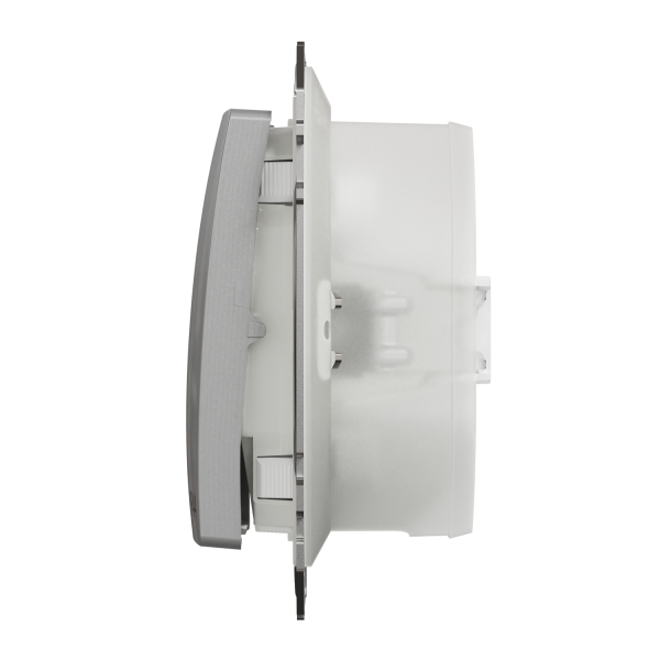 Выключатель одноклавишный проходной Schneider Electric Sedna Design 10 А Матовый алюминий (SDD213106)