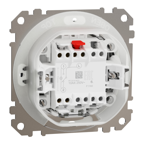 Вимикач одноклавішний прохідний IP44 Schneider Electric Sedna Design 10 А Чорний (SDD214106)
