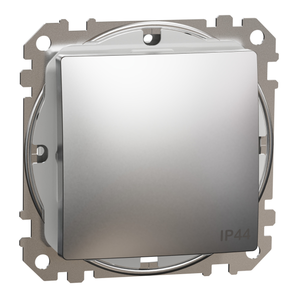 Вимикач одноклавішний IP44 Schneider Electric Sedna Design 10 А Алюміній (SDD270101)