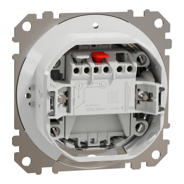 Вимикач одноклавішний IP44 Schneider Electric Sedna Design 10 А Алюміній (SDD270101)