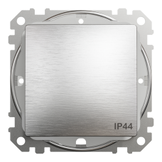 Выключатель одноклавишный проходной Schneider Electric Sedna Design 10 А Алюминий (SDD270106)
