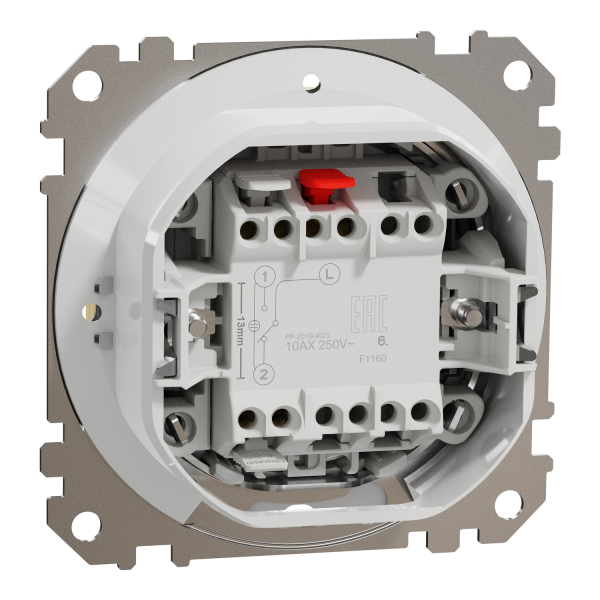 Выключатель одноклавишный проходной Schneider Electric Sedna Elements 10 А колір березового дерева (SDD280106)