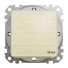Выключатель одноклавишный проходной IP44 Schneider Electric Sedna Elements 10 А цвет березового дерева (SDD280106)