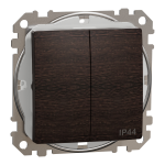 Вимикач одноклавішний Schneider Electric Sedna Design 10 А Венге (SDD281105)