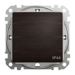 Вимикач одноклавішний прохідний Schneider Electric Sedna Design 10 А Венге (SDD281106)