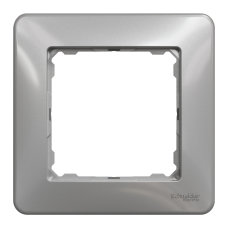 Рамка 1-постовая Schneider Electric Sedna Design Алюминий (SDD313801)