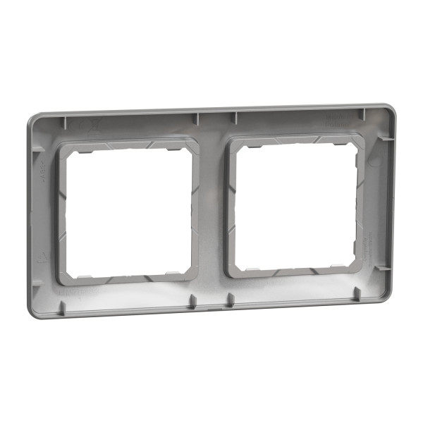 Рамка 2-постовая Schneider Electric Sedna Design Алюминий (SDD313802)