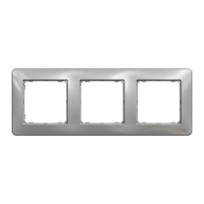 Рамка 3-постовая Schneider Electric Sedna Design Алюминий (SDD313803)