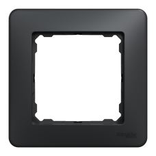 Рамка 1-постовая Schneider Electric Sedna Design Чёрный (SDD314801)