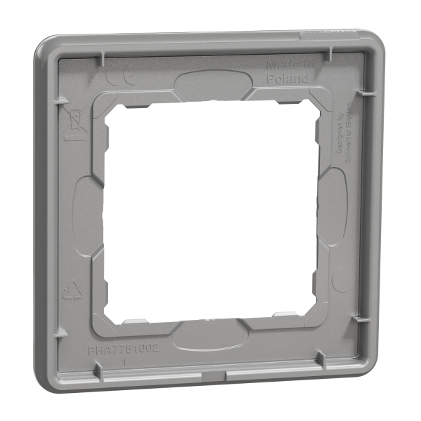 Рамка 1-постова Schneider Electric Sedna Elements Біле скло (SDD360801)