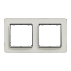 Рамка 2-постовая Schneider Electric Sedna Elements Белое стекло (SDD360802)