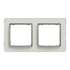 Рамка 2-постова Schneider Electric Sedna Elements Біле скло (SDD360802)