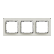 Рамка 3-постовая Schneider Electric Sedna Elements Белое стекло (SDD360803)