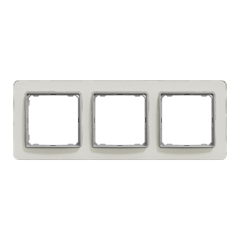Рамка 3-постова Schneider Electric Sedna Elements Біле скло (SDD360803)