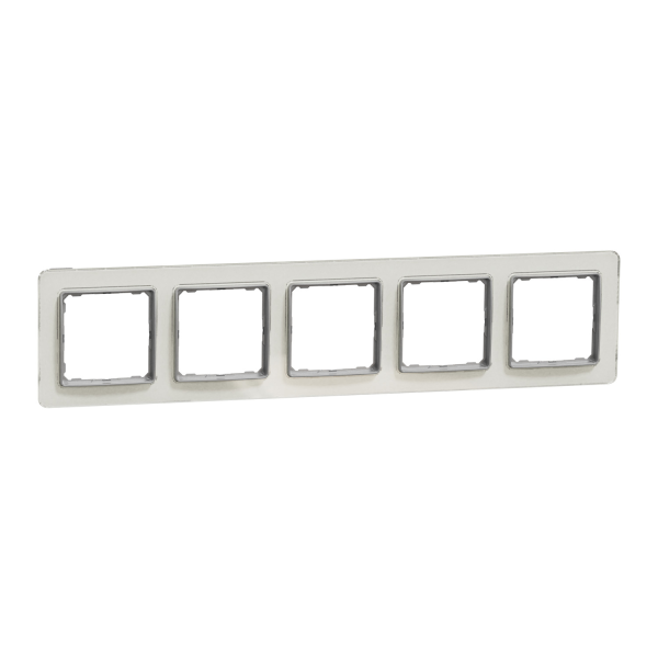 Рамка 5-постова Schneider Electric Sedna Elements Біле скло (SDD360805)