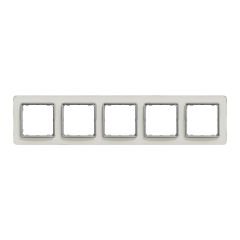 Рамка 5-постова Schneider Electric Sedna Elements Біле скло (SDD360805)