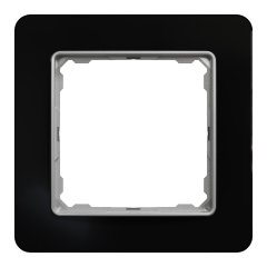 Рамка 1-постова Schneider Electric Sedna Elements Чорне скло (SDD361801)
