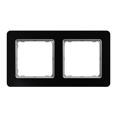 Рамка 2-постова Schneider Electric Sedna Elements Чорне скло (SDD361802)