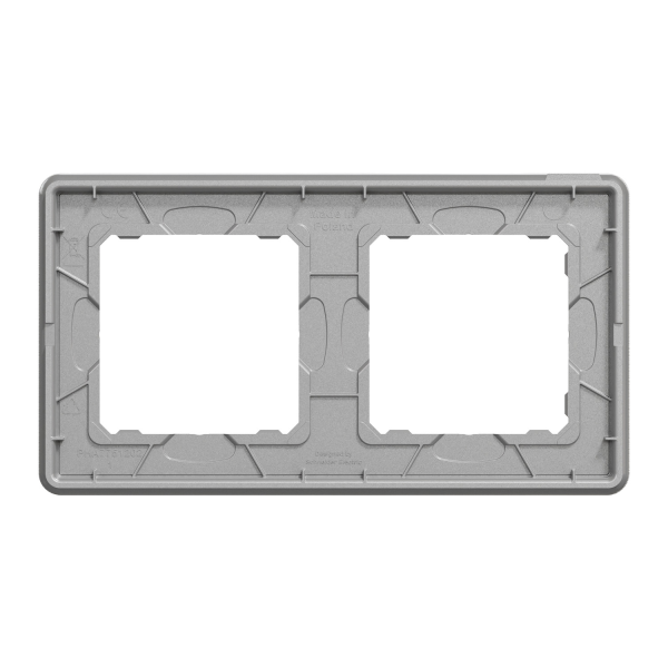 Рамка 2-постовая Schneider Electric Sedna Elements Матовый алюминий (SDD370802)