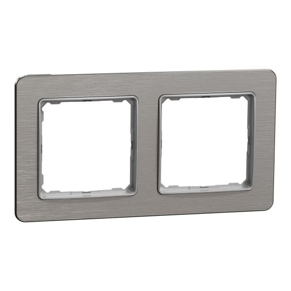 Рамка 2-постовая Schneider Electric Sedna Elements Матовый алюминий (SDD370802)
