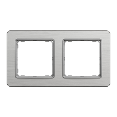 Рамка 2-постовая Schneider Electric Sedna Elements Матовый алюминий (SDD370802)