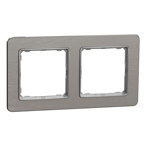 Рамка 2-постова Schneider Electric Sedna Elements Алюміній (SDD370802U)