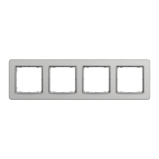 Рамка 4-постовая Schneider Electric Sedna Elements Матовый алюминий (SDD370804)