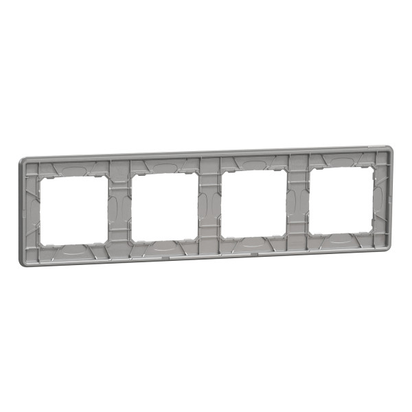 Рамка 4-постовая Schneider Electric Sedna Elements Матовый алюминий (SDD370804U)