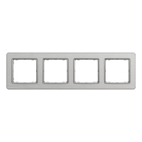 Рамка 4-постова Schneider Electric Sedna Elements Матовий алюміній (SDD370804U)