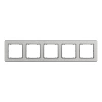 Рамка 5-постова Schneider Electric Sedna Elements Матовий алюміній (SDD370805U)
