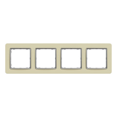 Рамка 4-постова Schneider Electric Sedna Elements Матовий пісочний (SDD392804)